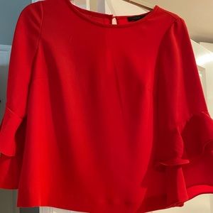 Nwot J. Crew Ruffle sleeve blouse